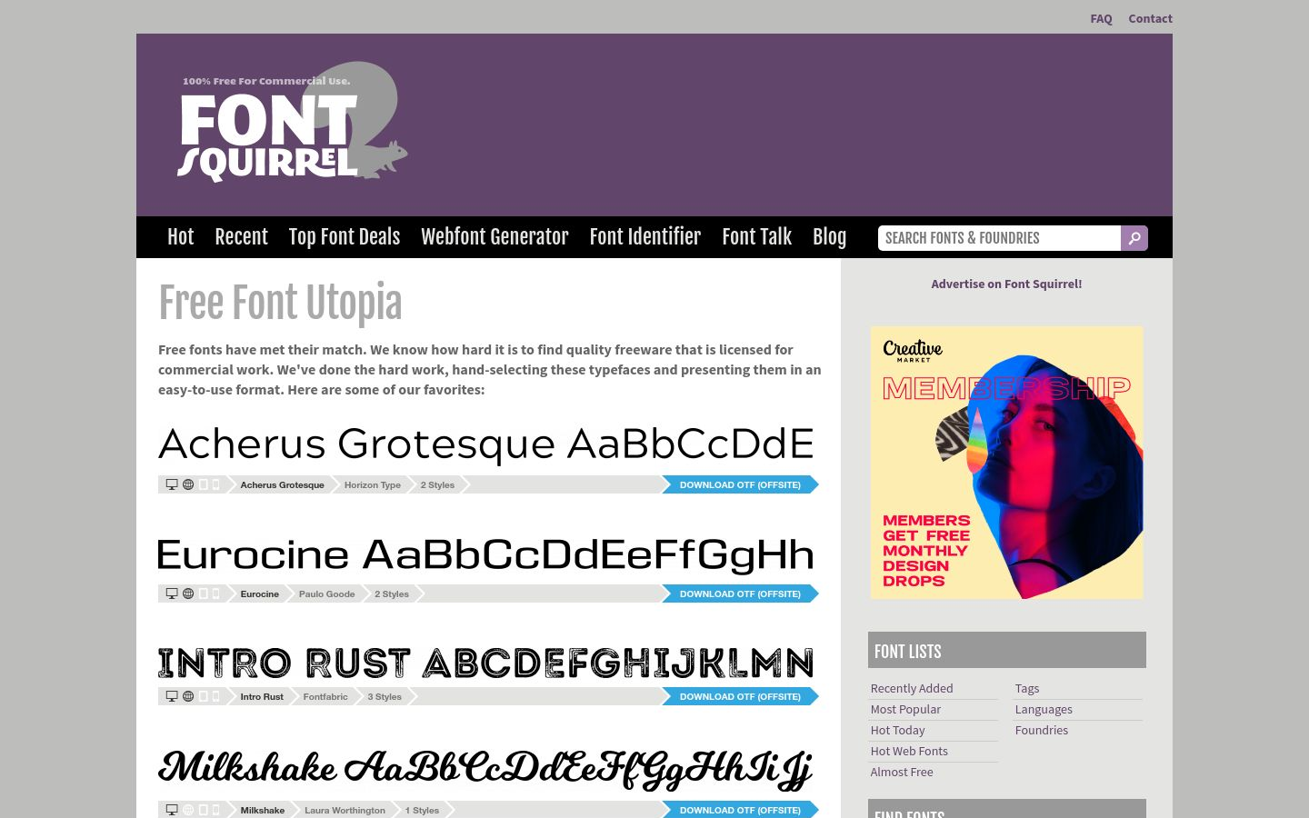 Font Squirrel Example FontSquirrel - Aslam.ai