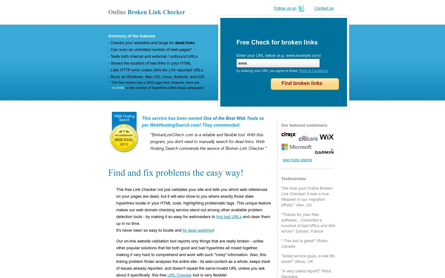 Free Broken Link Checker - Aslam.ai